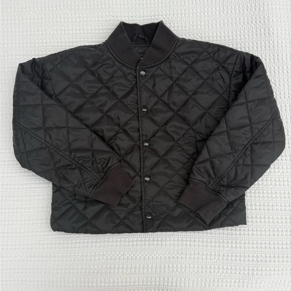 GAP kids quilted black bomber style jacket size Medium - Picture 1 of 3